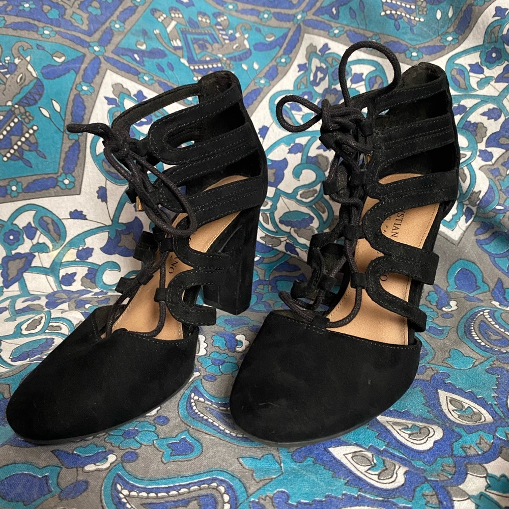 Christian Siriano black heels, size 5